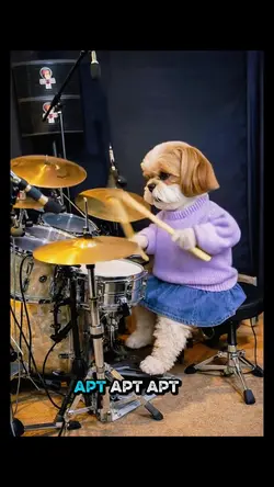 Apt drums dog