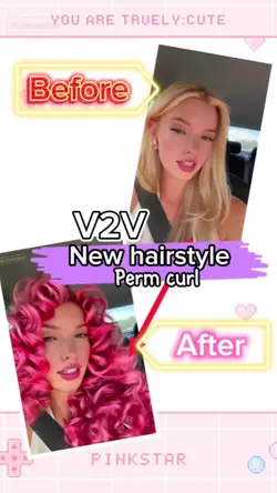 perm curl hairstyle