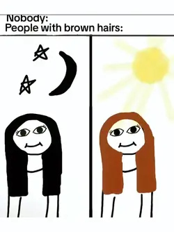 brown hair