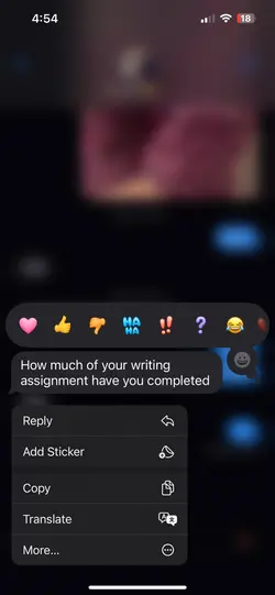 Writing assignment