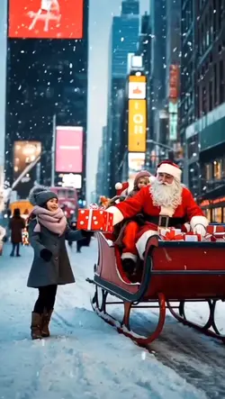 Santa with people