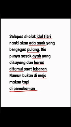 Lebaran tanpa ayah 
