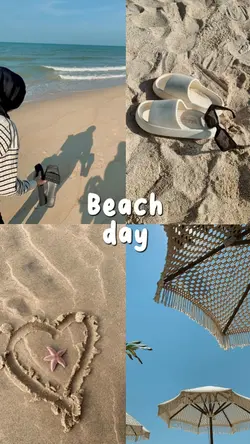 Beach day aesthetic