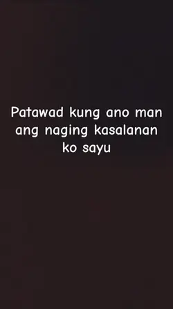 Sorry sa lahat 
