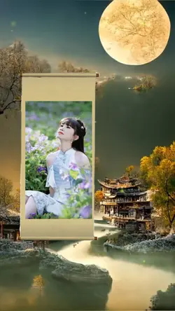 cảnh tranh thư pháp 