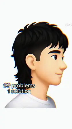 versi mullet hair