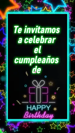 cumple rock neon