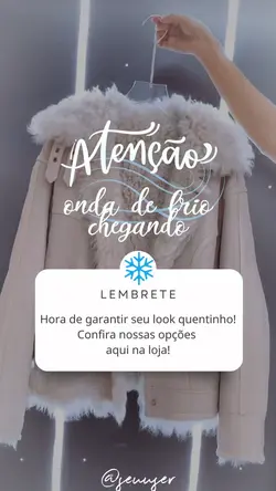 Onda de frio loja