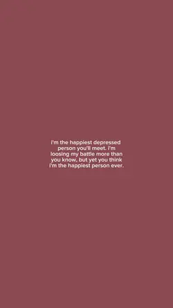 Happily depressed 
