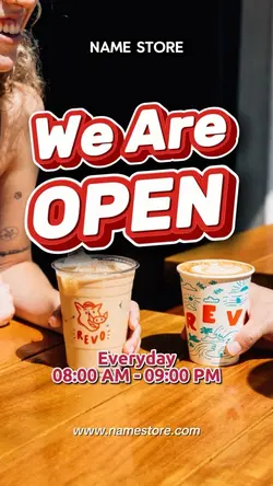 WE ARE OPEN