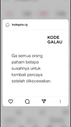 percaya dikecewakan 