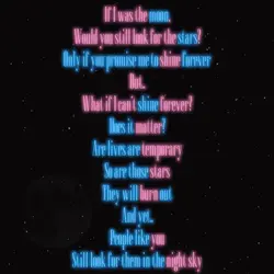 Moon and the stars