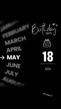 Birthday 18 May 2026