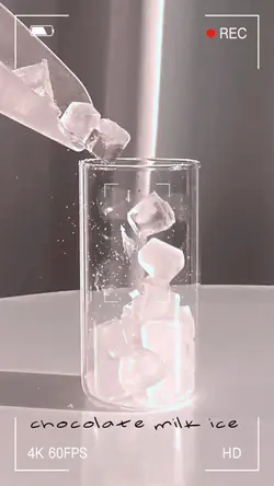 Chocolate milk ice