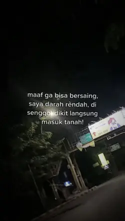 Maaf gabisa bersaing