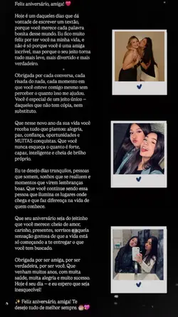 Parabéns amiga