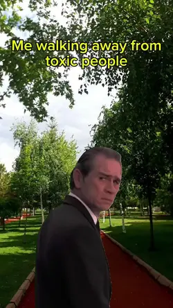 me walking away