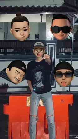 stiker muka keren