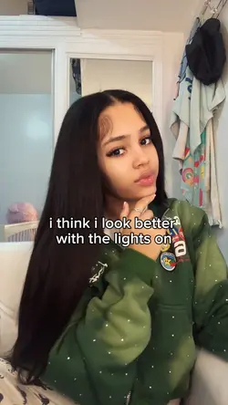 with the lights on