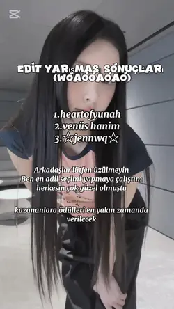 edit yarışması sonuç