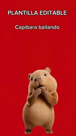 Capibara bailando