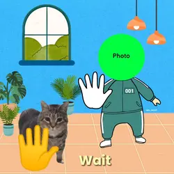 SQUID GAME WAIT CAT