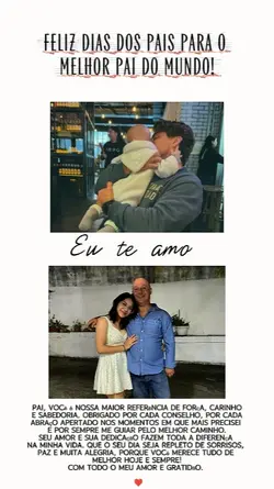 Te admiro muito pai!
