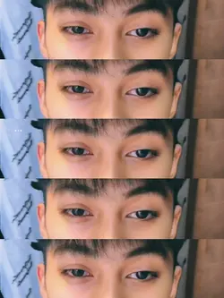 his eyes