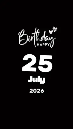Hbd 25 July 2026
