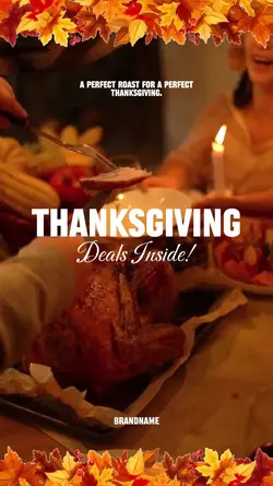 Thanksgiving Day Roast Turkey Food Promo Industry