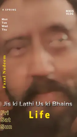 لاٹھی اور بھینس!!!