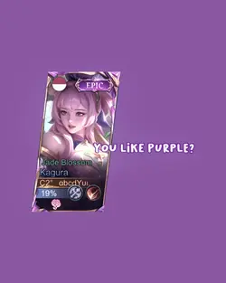 you like purple? 