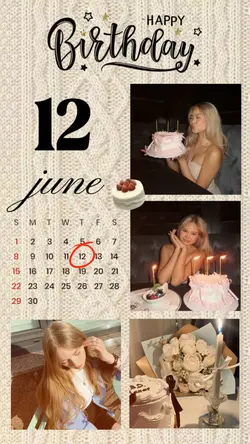 BIRTHDAY 12 JUNE 