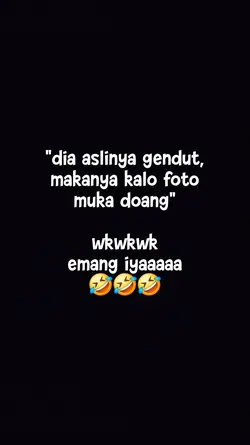 gendut, fotonya muka