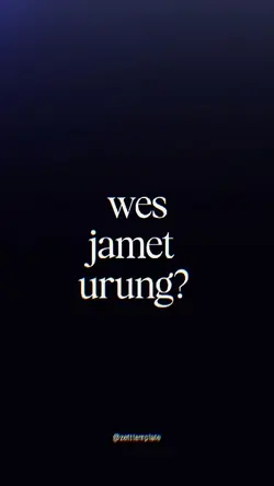 WES JAMET URUNG?