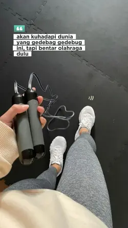 bentar olahraga dulu