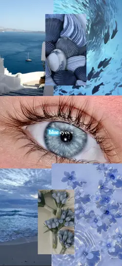 blue+blue-green eyes