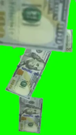 money falling