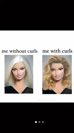 With/without curls 