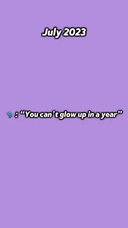 1 year glowup