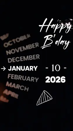 Bday 10 Jan
