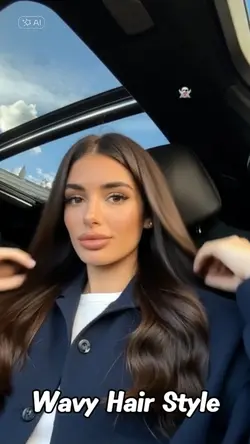 Wavy hairstyle 