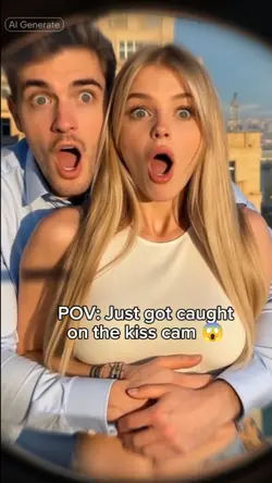 AI Kiss Cam Caught