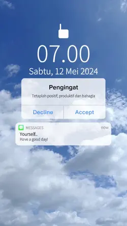 pesan lockscreen