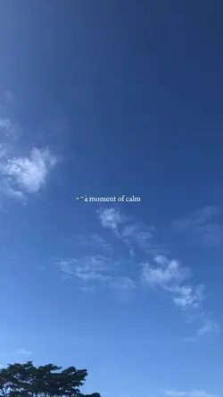 moment of calm