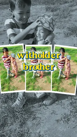 with older brother