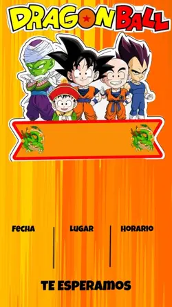 G-o-k-u Invitación 