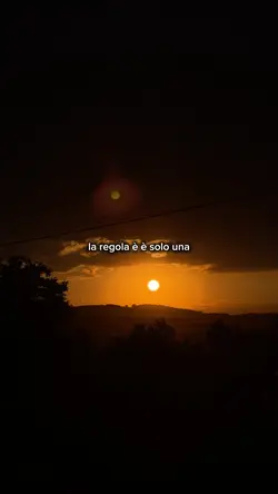 La regola e solo una