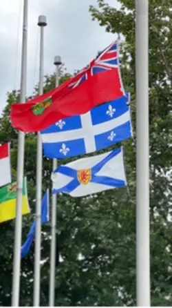 Flags everywher