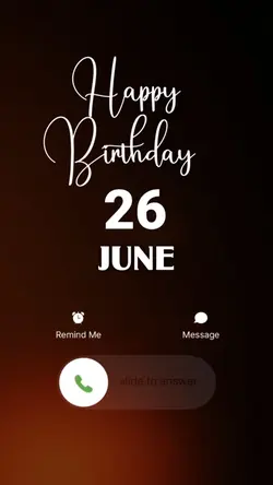 BIRTHDAY 26 JUNE